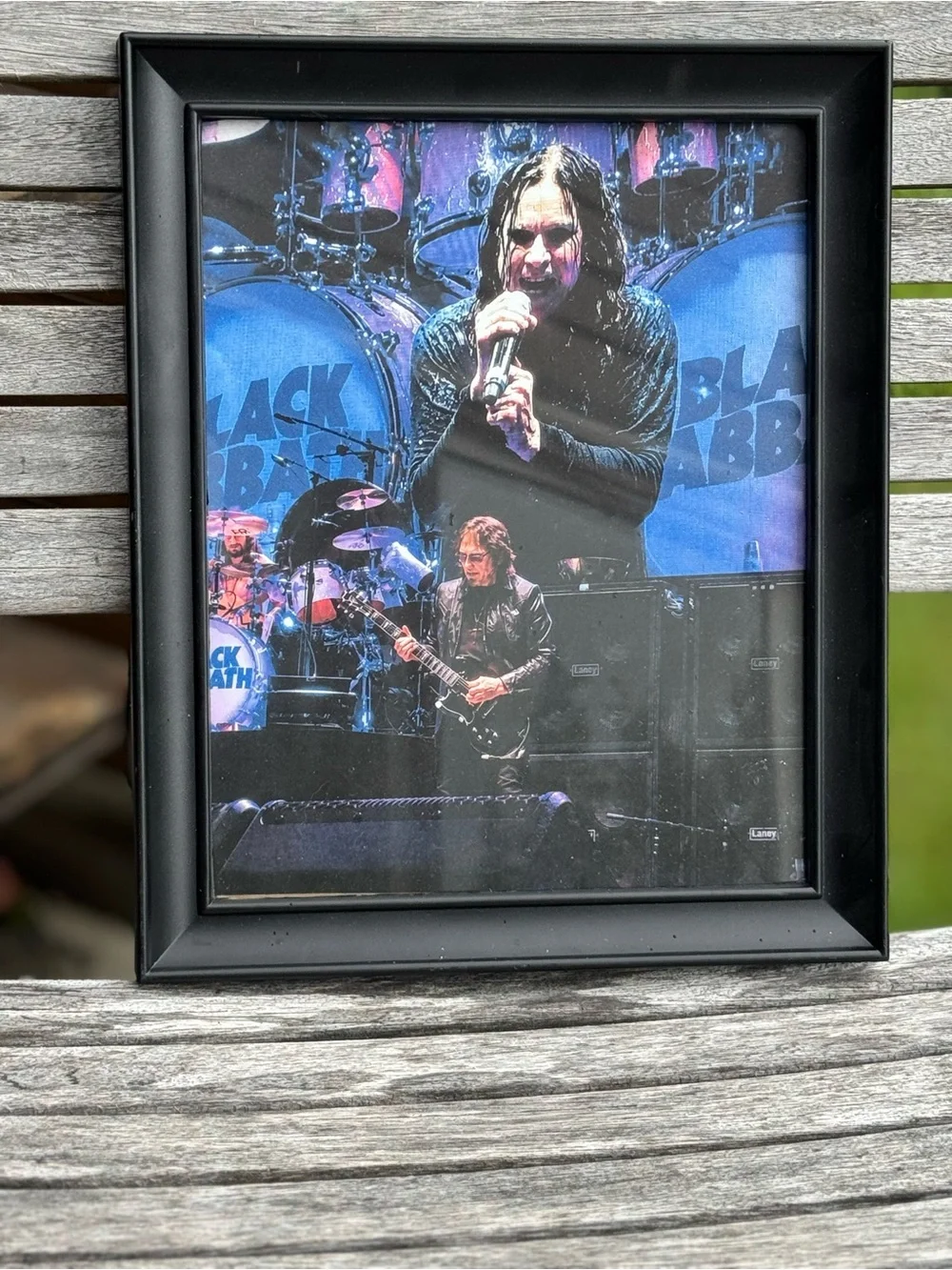 Original Black Sabbath 2016 Front Row Photo | Tony Iommi & Ozzy Osbourne | Frame - Picture 4 of 15